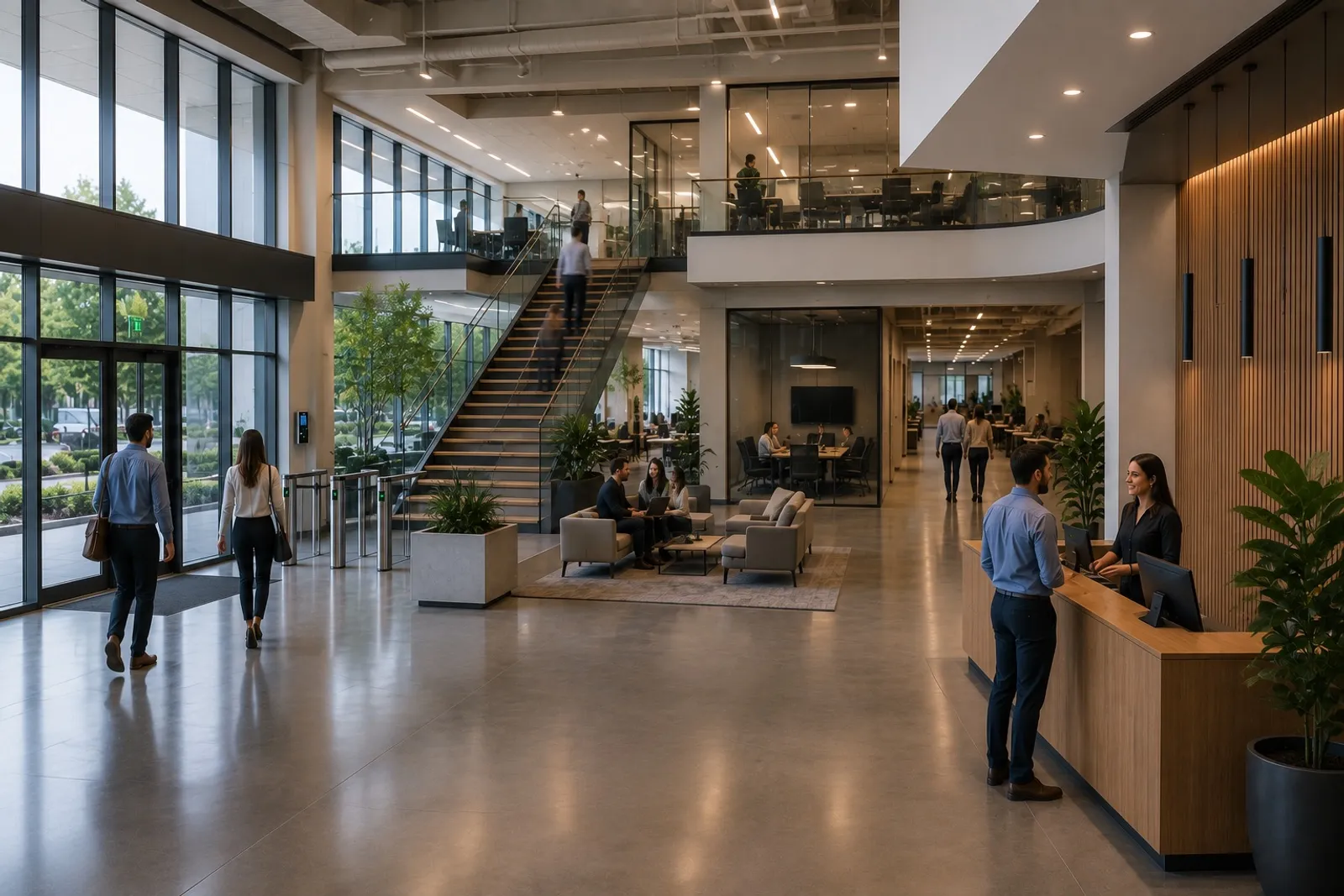 Connected commercial business environment